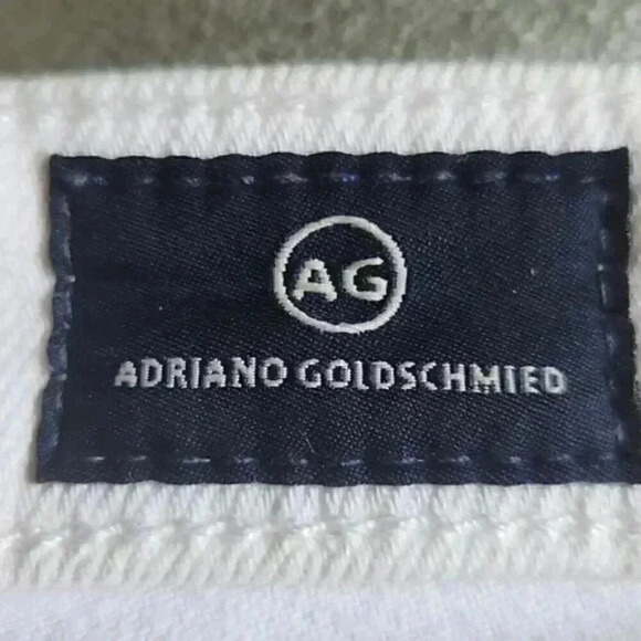 WOMEN'S ADRIANO GOLDSCHMIED AG JEANS ☆ WHITE ☆ STILT ROLL-UP  CIGARETTE - Picture 5 of 11
